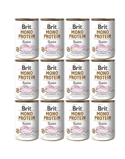 BRIT Mono Protein Rabbit 12x400 g monoproteínové krmivo pre králiky