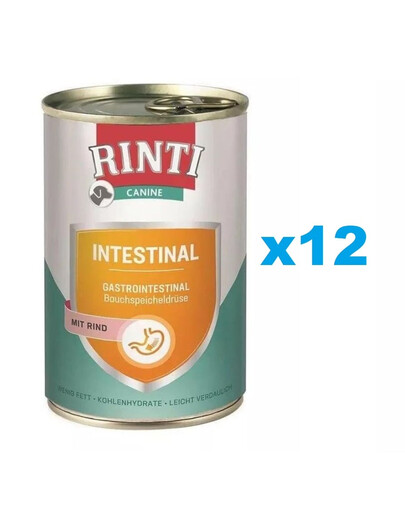 RINTI Canine Intestinal Beef 12 x 400 g