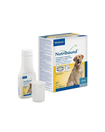 VIRBAC Nutribound Dog 3x150ml perorálny roztok pre psov počas rekonvalescencie