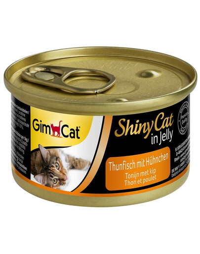 GIMCAT Shiny Cat 70 g Tuniak s kuracím mäsom v želé