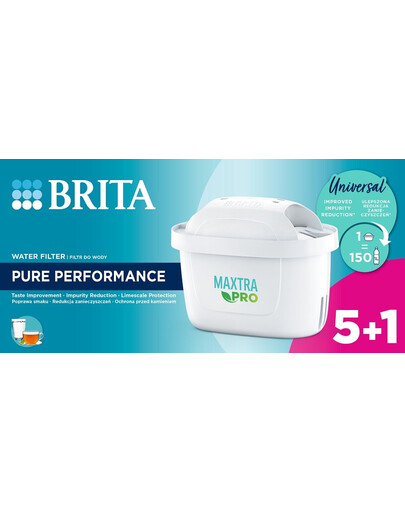 Vodný filter BRITA MAXTRA PRO Pure Performance 5+1 (6 ks)