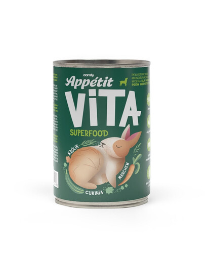 COMFY APPETIT VITA Monoproteínové krmivo pre psov Superfood Rabbit 400g