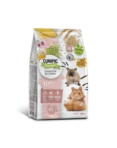 CUNIPIC Premium Hamster Gerbil 600g krmivo pre škrečky a pieskomily