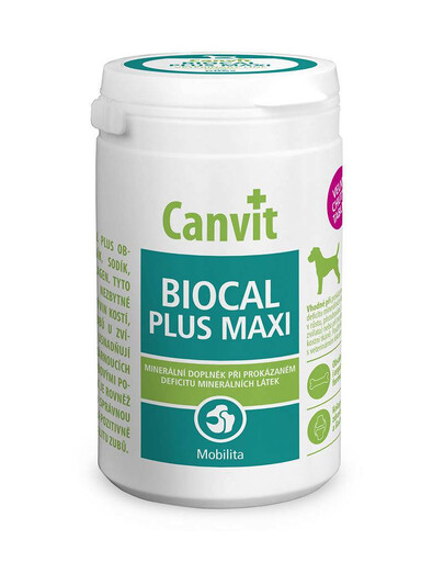 CANVIT Dog Biocal Plus Maxi 230g Doplnok na podporu rastu pre psov