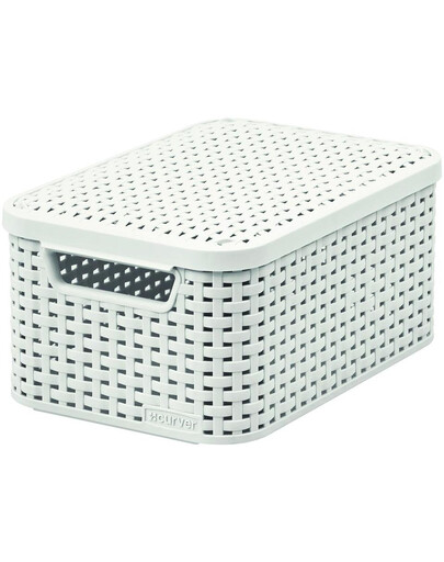 CURVER STYLE M Košík s poklopom krémový