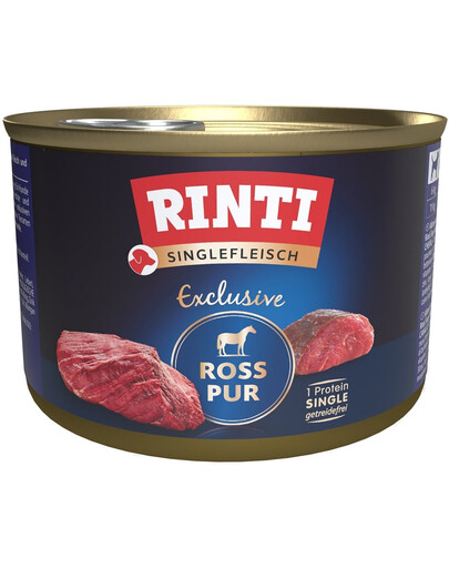 RINTI Singlefleisch Exclusive Horse Pure monoproteínové konské mäso 185 g