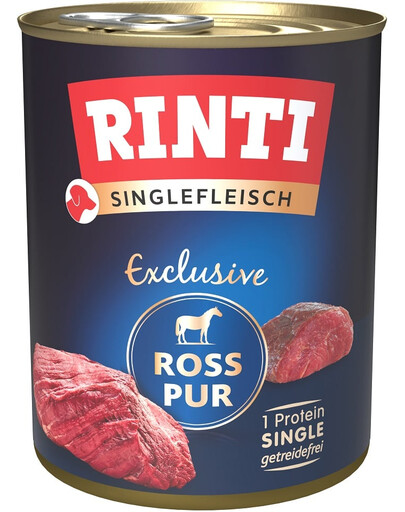 RINTI Singlefleisch Exclusive Horse Pure Čisté monoproteínové konské mäso 800 g