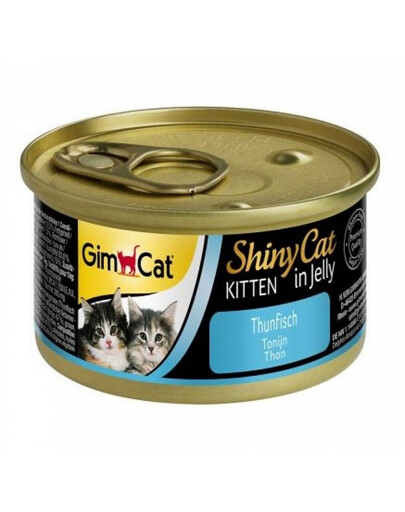 GIMCAT Shiny Cat 70 g Tuniak v želé pre mačiatka