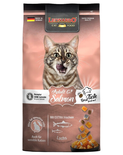 LEONARDO Adult Grain Free Salmon 1,8 kg bezzbożowa sucha karma z łososiem dla kotów