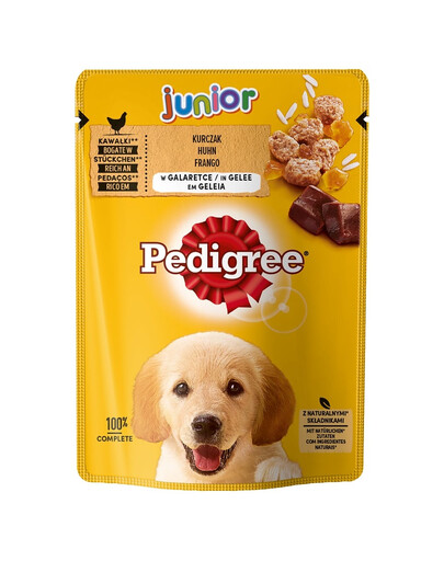 PEDIGREE Junior kuracie s ryžou v želé 0.1 kg x24
