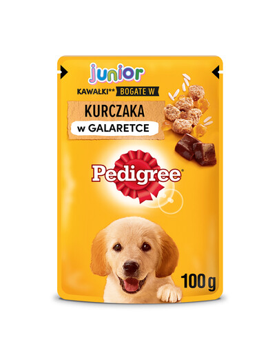 PEDIGREE Junior kuracie s ryžou v želé 0.1 kg x24