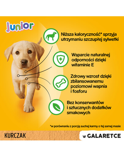 PEDIGREE Junior kuracie s ryžou v želé 0.1 kg x24