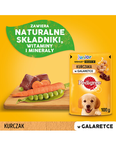 PEDIGREE Junior kuracie s ryžou v želé 0.1 kg x24