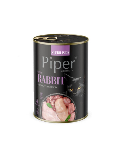 PIPER Sterilizovaný s králikom 400g pre sterilizované mačky