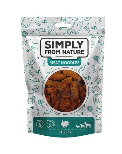 SIMPLY FROM NATURE Meat Noodles Morčacie rolky pre psov 80 g