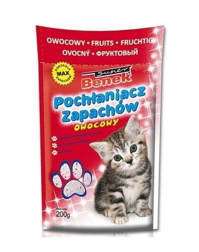 Benek Sanitizer / Pohlcovač zápachov s vôňou ovocia 200 g