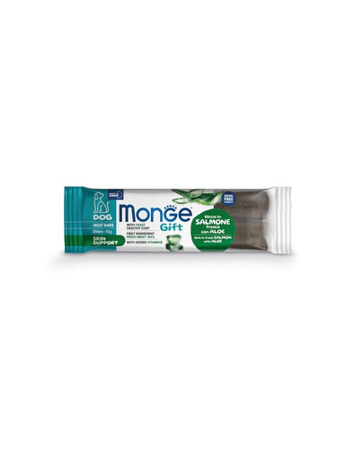 MONGE Dog Adult Meat bars 2x40g Krmivo s lososom a aloe pre psov