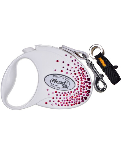 FLEXI Glam Automatické vodítko zdobené kryštálmi Swarovski