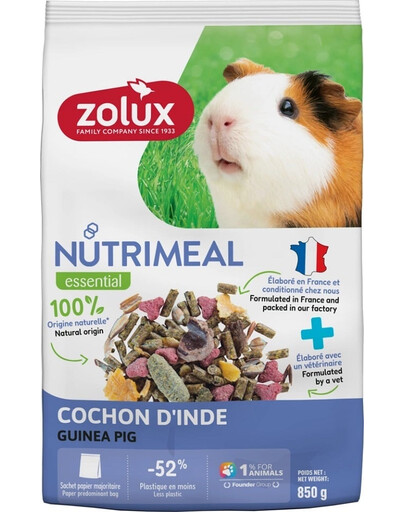 ZOLUX NUTRIMEAL 4 Zmes krmiva pre morčatá 850 g