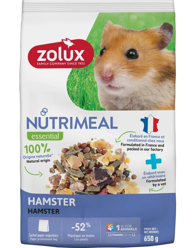 ZOLUX NUTRIMEAL zmes krmiva pre škrečky 650g