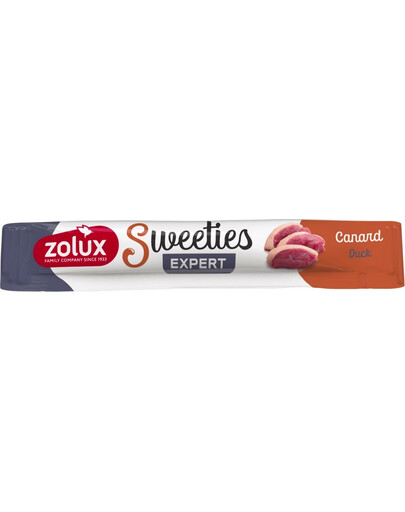 ZOLUX Krémová psia maškrta SWEETIES s kačicou 14 g