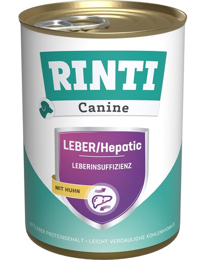 RINTI Canine Liver/Hepatic Chicken z kurczakiem 400 g