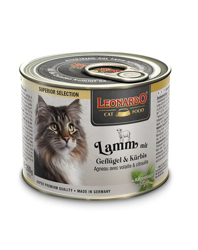 LEONARDO Superior Selection Jahňacie s hydinou a tekvicou 200 g