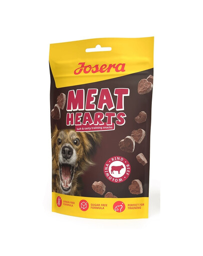 JOSERA Meat Hearts Beef tréningové pochúťky s hovädzím mäsom 70g