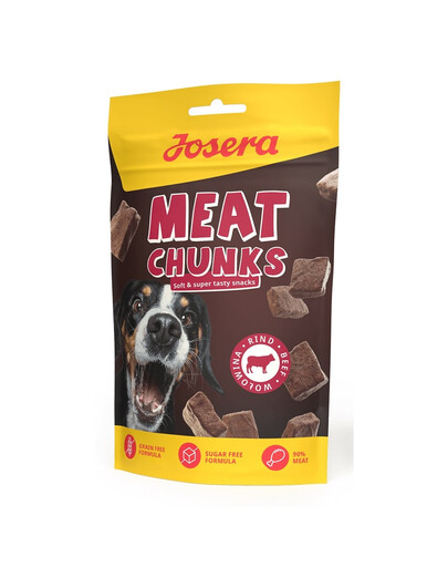 JOSERA Meat Chunks Beef sušené maškrty s hovädzím mäsom 70g