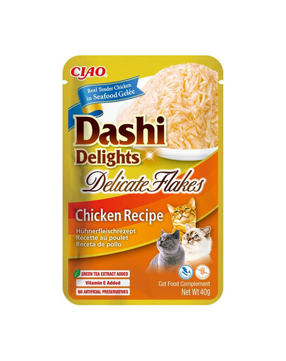 INABA Cat Dashi Delights Delicate Flakes kuracie mäso 40 g