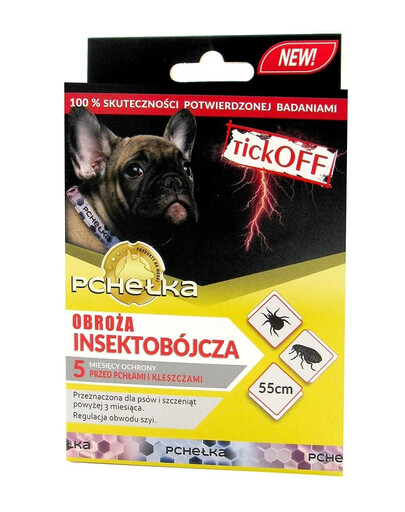 PCHEŁKA TickOff Insekticídny obojok pre psov 55 cm