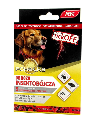 PCHEŁKA TickOff Insekticídny obojok pre psov 65 cm