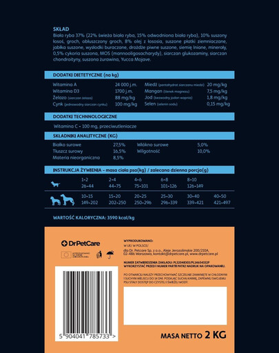 COUNTRY&NATURE Oceanic White Fish Recipe 9 kg biela morská ryba pre psov všetkých plemien