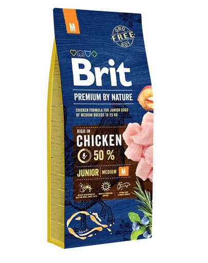 BRIT Premium By Nature Junior Medium M 15 kg