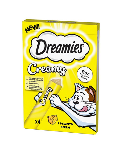 DREAMIES Creamy karma uzupełniająca z serem 4x10 g