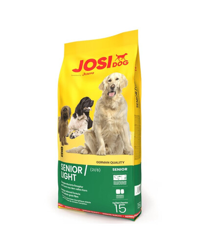 JOSERA JosiDog Senior Light 15 kg Krmivo pre starších a menej aktívnych psov