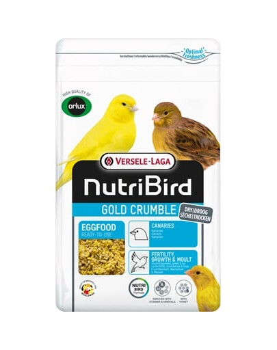 VERSELE-LAGA NutriBird Gold Crumble Canaries 1 kg suchého vaječného krmiva pre žlté kanáriky