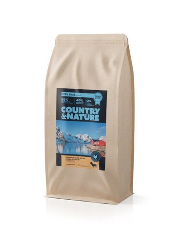 COUNTRY&NATURE Oceanic White Fish Recipe 9 kg biela morská ryba pre psov všetkých plemien