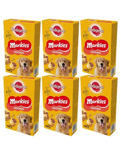 PEDIGREE Markies Original 6x500g Chrumkavá maškrta pre dospelých psov