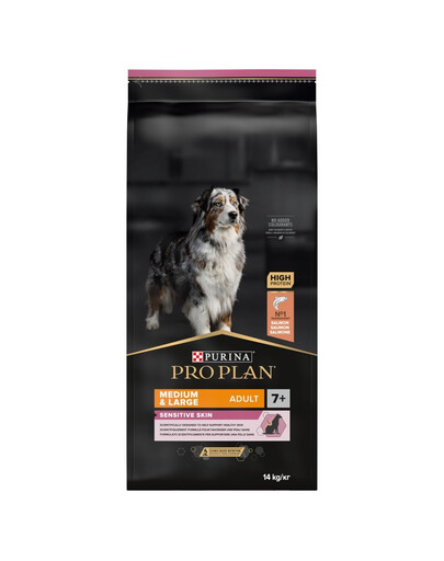 PURINA PRO PLAN MEDIUM LARGE ADULT 7+ Sensitive Skin 14kg