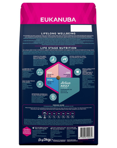EUKANUBA Adult Small Breeds Chicken bohatá na čerstvé kuracie 3 kg