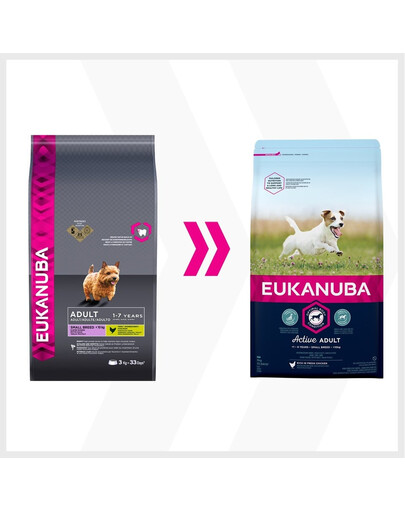EUKANUBA Adult Small Breeds Chicken bohatá na čerstvé kuracie 3 kg