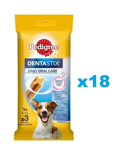 PEDIGREE DentaStix (malé plemená) zubná pochúťka pre psov 54 ks - 18x45g