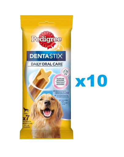 PEDIGREE DentaStix (veľké plemená) zubná maškrta pre psov 70 ks - 10x270g