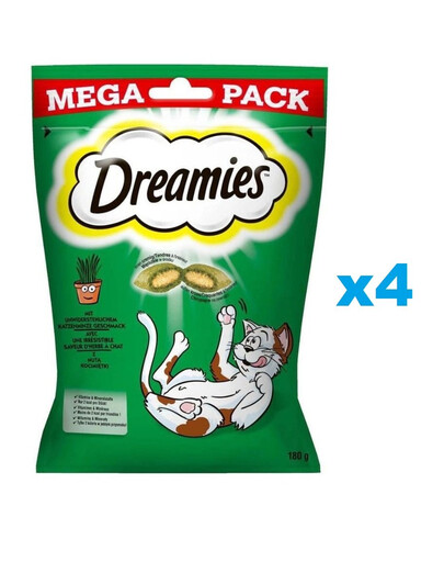 DREAMIES Mega Pack 4x180 g pochúťka pre mačky