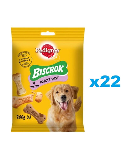 PEDIGREE Multi biscrok maškrta pre psov 22x200 g