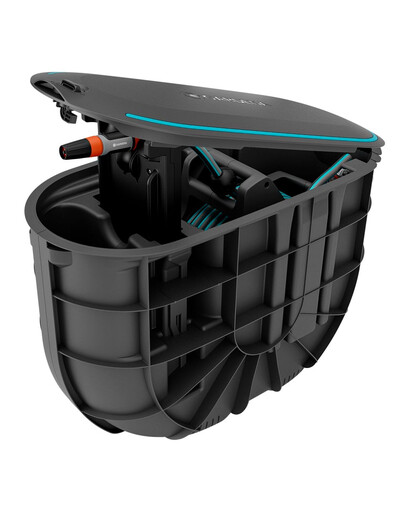 GARDENA Bęben na wąż podziemny RollUp M z wężem 20 m