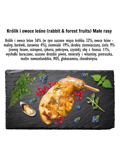 PAKA ZWIERZAKA Seventh Heaven Karma sucha Królik z owocami leśnymi S 1,5kg