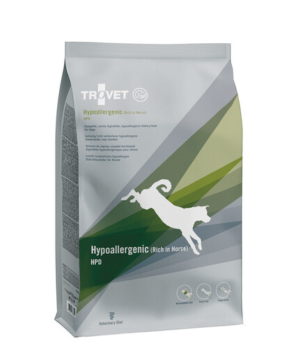 TROVET Hypoalergénny Horse HPD pre psov s konským mäsom 10 kg