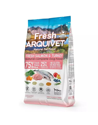 ARQUIVET Fresh Polo-vlhké krmivo pre psov s lososom a morčacím mäsom 2,5 kg